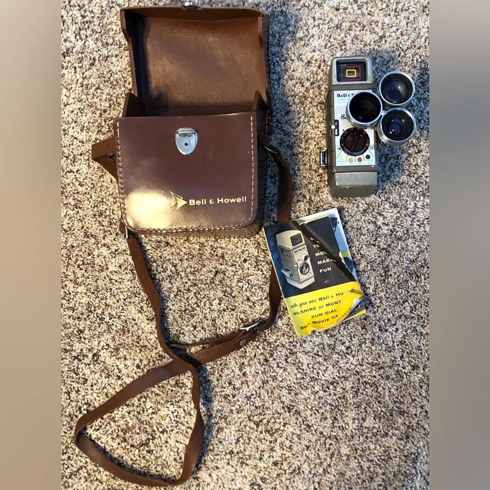 Bell & Howell 8mm Two Fifty Two Movie Camera & Case Vintage